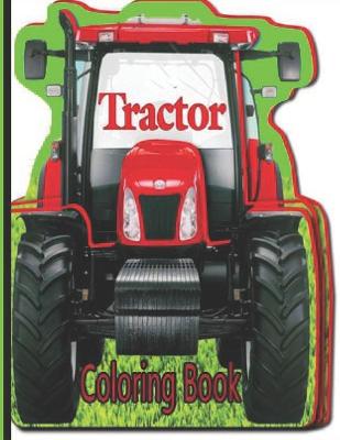 Book cover for Tractor Coloring Book