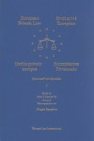 Cover of European Private Law Set