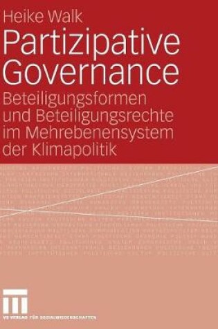 Cover of Partizipative Governance