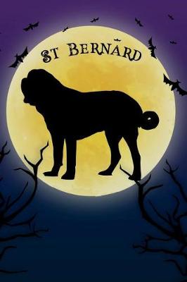 Book cover for St Bernard Notebook Halloween Journal