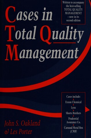 Cover of Cases in Total Quality Management