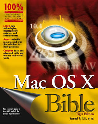 Book cover for Mac OS X Bible Tiger