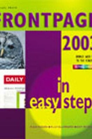 Cover of Frontpage 2003 in Easy Steps