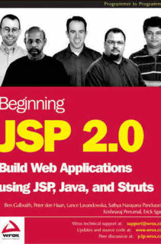 Cover of Beginning JSP 2.0