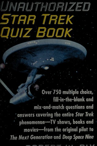 Cover of The Ultimate Unauthorised "Star Trek" Quiz Book