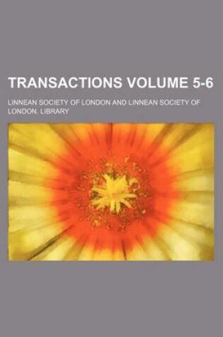 Cover of Transactions Volume 5-6