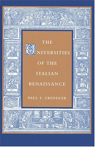 Book cover for The Universities of the Italian Renaissance