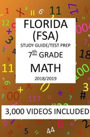 Cover of 7th Grade FLORIDA FSA, 2019 MATH, Test Prep