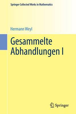 Cover of Gesammelte Abhandlungen I