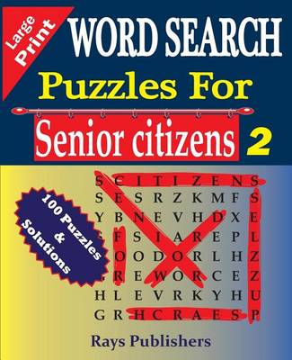 Book cover for WORD SEARCH Puzzles for Senior Citizens (Large Print)