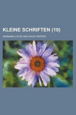 Cover of Kleine Schriften (10)