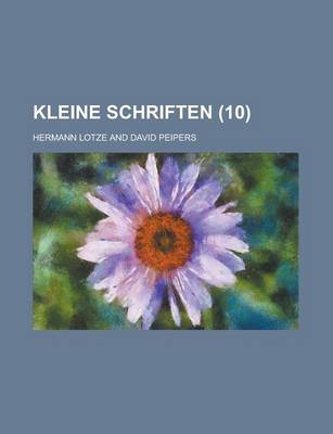 Book cover for Kleine Schriften (10)