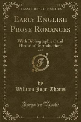 Book cover for Early English Prose Romances, Vol. 1