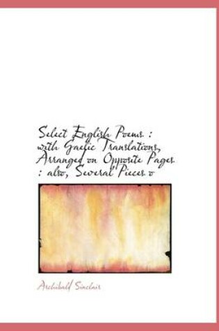 Cover of Select English Poems