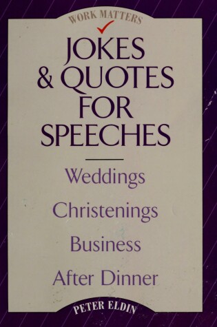 Cover of Jokes and Quotes for Speeches