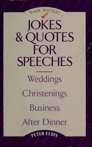 Book cover for Jokes and Quotes for Speeches