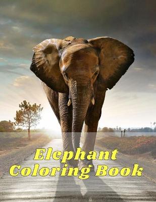 Book cover for Elephant Coloring Book