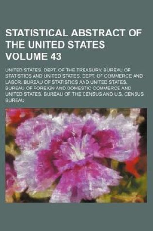 Cover of Statistical Abstract of the United States Volume 43