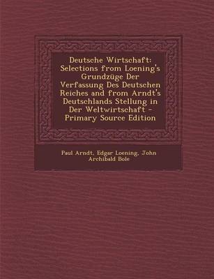 Book cover for Deutsche Wirtschaft