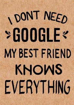 Book cover for I Don't Need Google My Best Friend Knows Everything