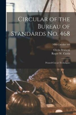 Cover of Circular of the Bureau of Standards No. 468