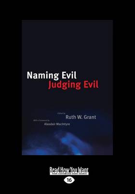 Book cover for Naming Evil, Judging Evil