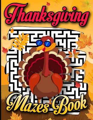 Cover of Thanksgiving Mazes Book