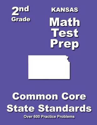 Book cover for Kansas 2nd Grade Math Test Prep