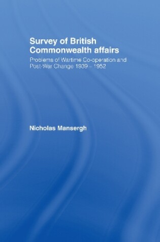 Cover of Survey of British Commonwealth Affairs