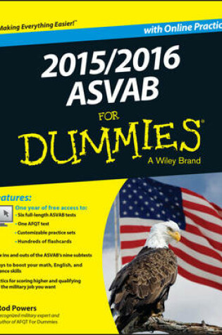 Cover of 2015 / 2016 ASVAB For Dummies with Online Practice