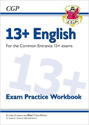 Book cover for 13+ English Exam Practice Workbook for the Common Entrance Exams