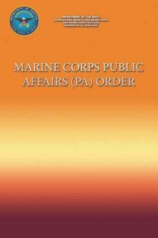 Cover of Marine Corps Public Affairs (PA) Order