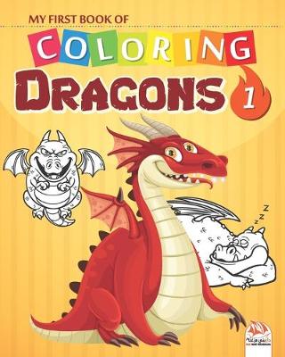 Book cover for My first book of coloring - Dragons 1
