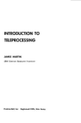 Cover of Introduction to Teleprocessing