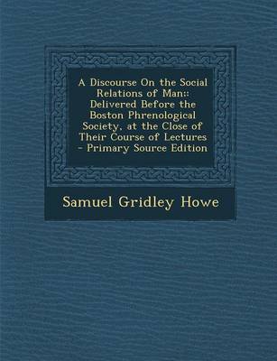 Book cover for A Discourse on the Social Relations of Man;