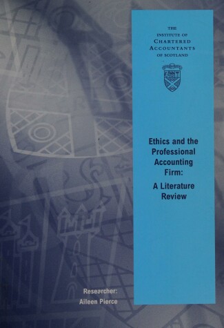 Book cover for Ethics and the Professional Accounting Firm