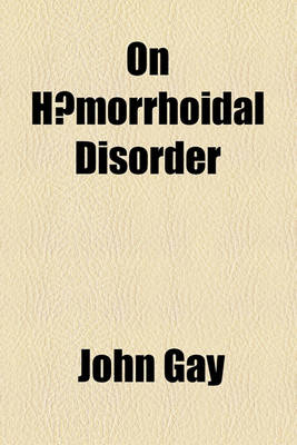 Book cover for On Haemorrhoidal Disorder