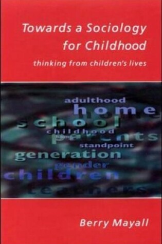 Cover of Towards a Sociology for Childhood