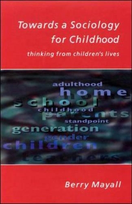 Book cover for Towards a Sociology for Childhood