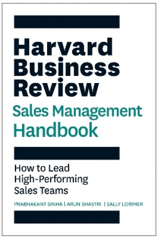 Cover of Harvard Business Review Sales Management Handbook