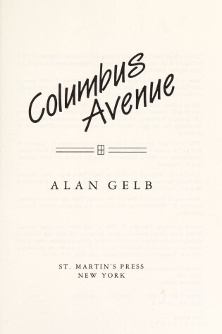 Cover of Columbus Avenue