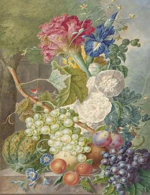 Book cover for Still Life with Flowers and Fruit, Jan Van Os. Blank Journal