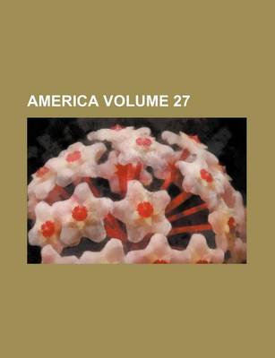 Book cover for America Volume 27