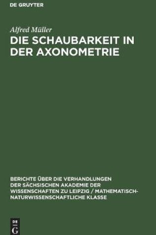 Cover of Die Schaubarkeit in der Axonometrie