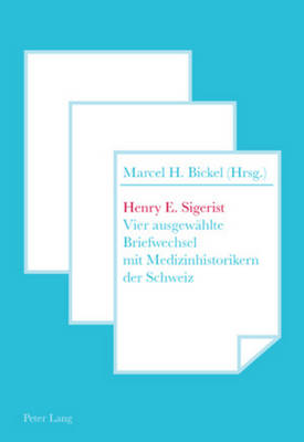 Cover of Henry E. Sigerist