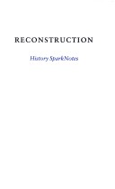 Cover of Reconstruction (Sparknotes History Note)