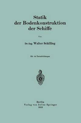 Book cover for Statik Der Bodenkonstruktion Der Schiffe