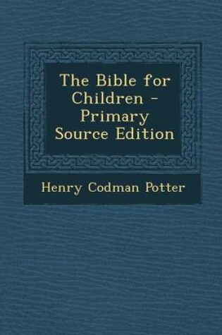 Cover of Bible for Children