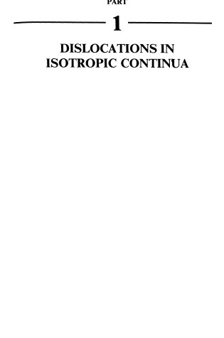 Cover of Theory of Dislocations