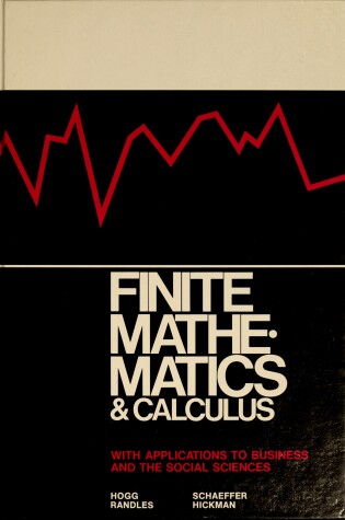 Cover of Finite Mathematics and Calculus with Applications to Business and the Social Sciences